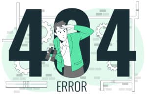 Errore 404 Pagina non trovata